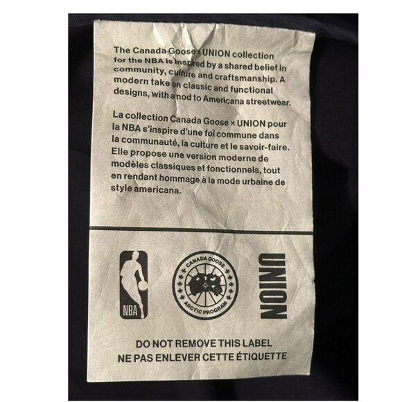 Canada Goose x NBA UNION Toussaint #1080 Parka Jacket Coat Men's XL New SOLD OUT - Picture 7 of 16